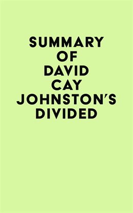 Imagen de portada para Summary of David Cay Johnston's Divided