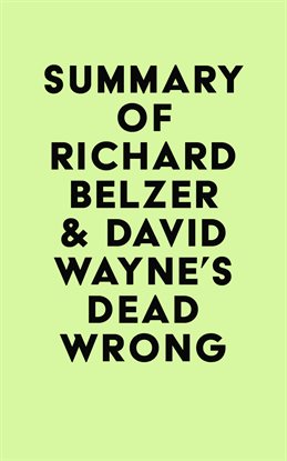 Imagen de portada para Summary of Richard Belzer & David Wayne's Dead Wrong