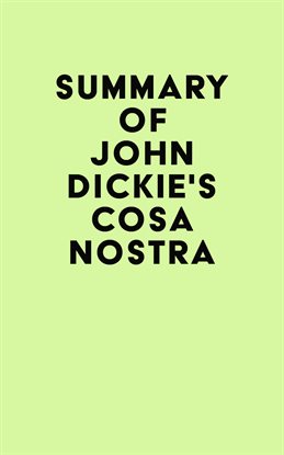 Imagen de portada para Summary of John Dickie's Cosa Nostra