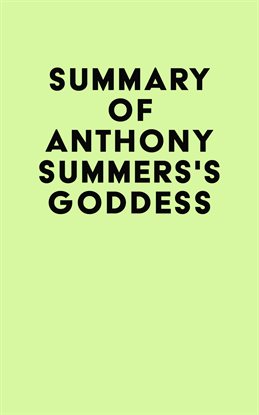 Imagen de portada para Summary of Anthony Summers's Goddess