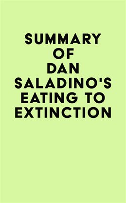 Cover image for Summary of Dan Saladino's Eating to Extinction
