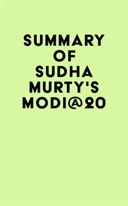 Cover image for Summary of Sudha Murty's MODI@20