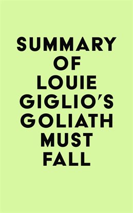 Cover image for Summary of Louie Giglio's Goliath Must Fall