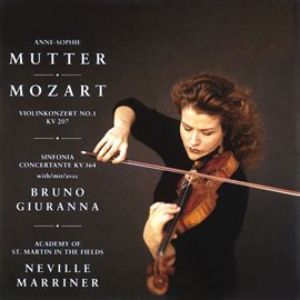 Cover image for Mozart: Violin Concerto No. 1, K. 207 - Adagio, K. 261 & Sinfonia concertante, K. 364
