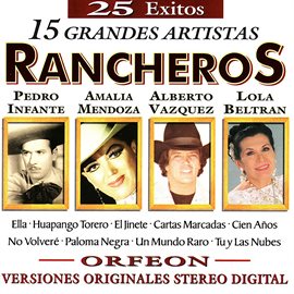 Cover image for 25 Exitos - 15 Grandes Artistas - Rancheros