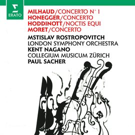 Cover image for Milhaud, Honegger, Hoddinott & Moret: Works for Cello and Orchestra