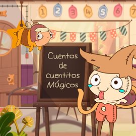 Cover image for Cuentos de cuentitos magicos