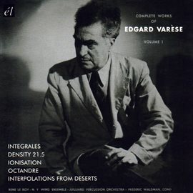 Cover image for Complete Works Of Edgard Varèse