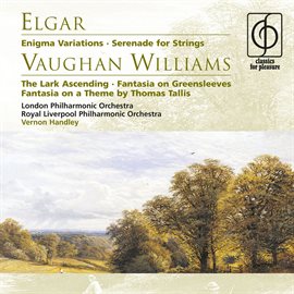 Cover image for Elgar Enigma Variations, Vaughan Williams The Lark Ascending