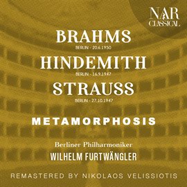 Cover image for BRAHMS, HINDEMITH, STRAUSS: METAMORPHOSIS