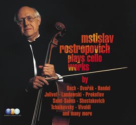Cover image for Mstislav Rostropovich plays Cello Works