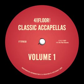 Cover image for 4 To The Floor Accapellas, Vol. 1